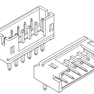 2.00mm Pitch, 1 Row, Straight, Through Hole, Wire to Board, Crimp Connector, 2 Contacts