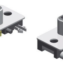 D-Sub, Ultra Slim Profile, Right Angle, Surface Mount, 9 Contacts, Female, Tin/Gold, 4-40 UNC Rivet