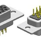 D-Sub, D-Sub High Density, Straight, Through Hole, HD62 Contacts, Female, Tin/Gold, 4-40 UNC Rivet + Board Locks