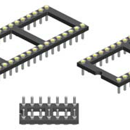 7.62mm Pitch, 2 Row, Vertical, Through Hole, IC Socket, DIP Package, Low profile, Tin, 14 Contacts