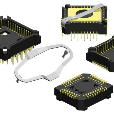 Vertical, Surface Mount, PLCC Socket, LCC Socket, JEDEC Type C, , 44 Contacts