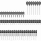 2.54mm Pitch, 1 Row, Straight, Through Hole, Socket, Precision Wire Wrap Contact, Tin/Gold, 20 Contacts