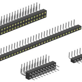 2.54mm Pitch, 1 Row, Horizontal, Through Hole, Header, Precision Turned Contact, Tin, 14 Contacts