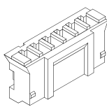 2.00mm Pitch, 1 Row, Straight, Wire Mount, Wire to Board, Crimp Connector, 8 Contacts