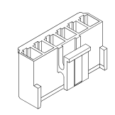 3.96mm Pitch, 1 Row, Straight, Wire Mount, Power to Board, Crimp Connector, 3 Contacts