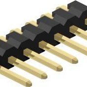 2.54mm Pitch, 1 Row, Horizontal, Through Hole, Header, Pin Header, 4.5mm Mating Pin Height, Gold, 36 Contacts